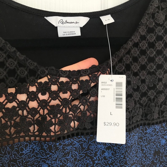 Reitmans sleeveless navy top - Picture 3 of 4